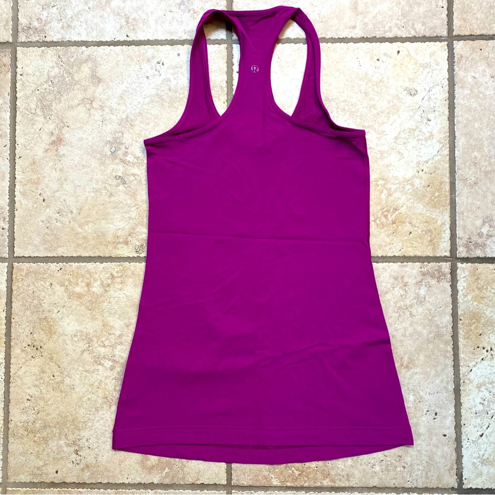 Purple lululemon tank hip length
